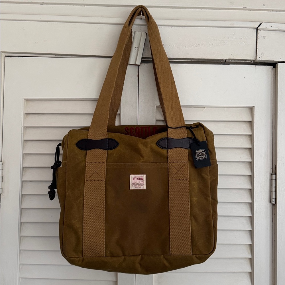 Filson x Seattle Kraken Tin Cloth Zippered Tote 1 of 300 Team Store Exclusive - Picture 3 of 9